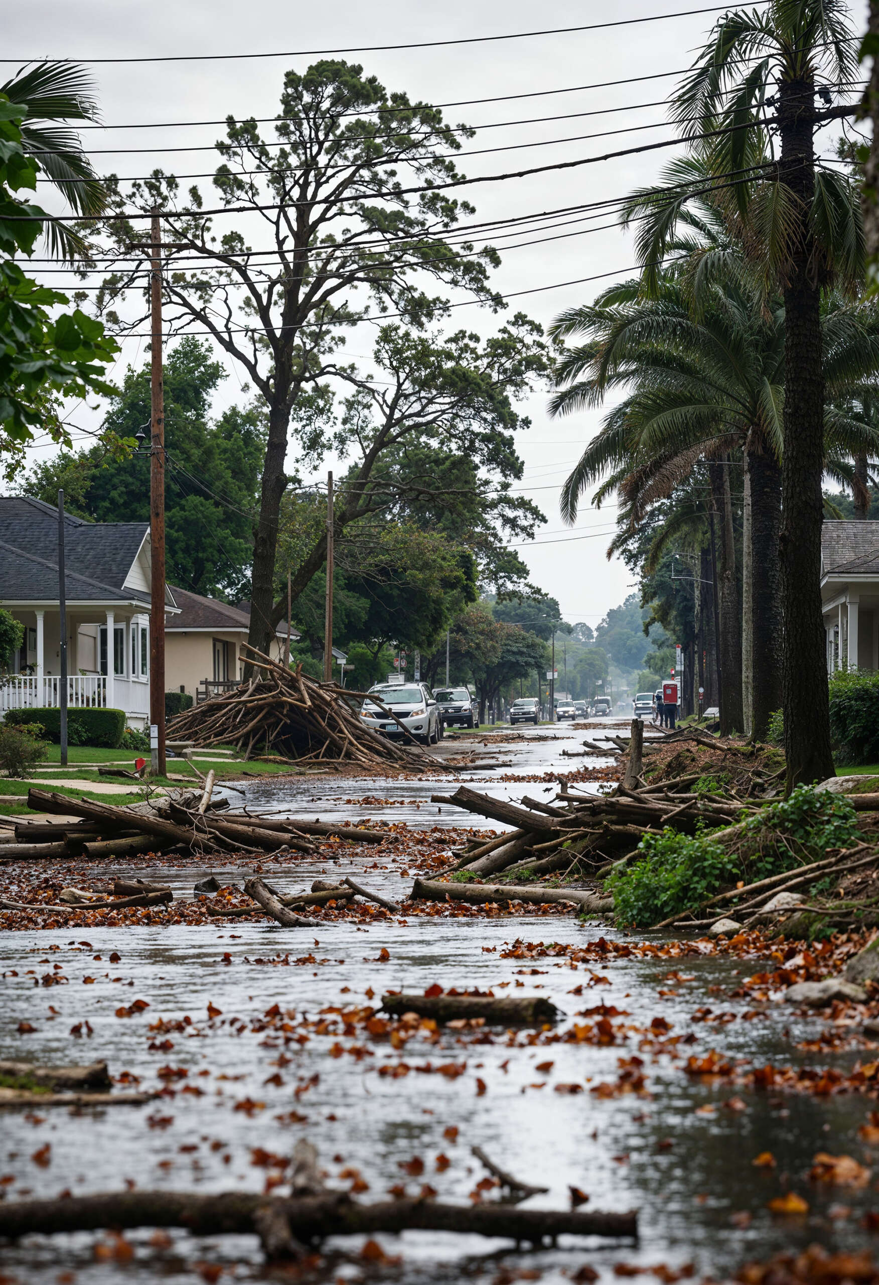 Image of the aftermath of a hurricane